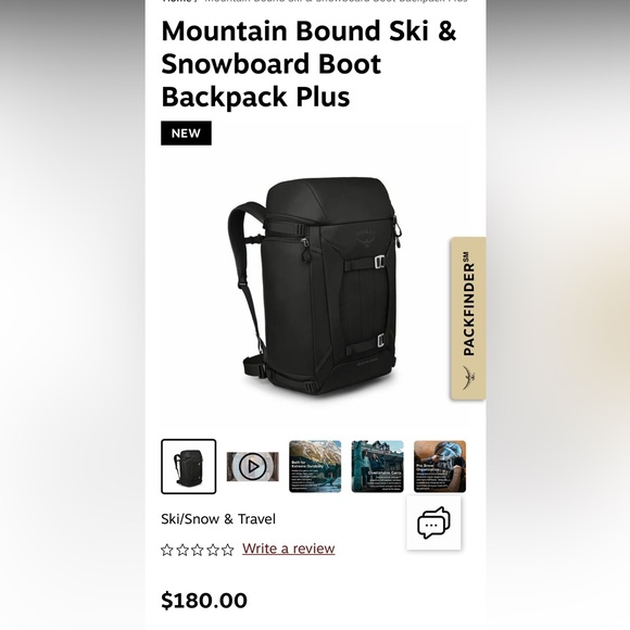 Osprey mountain bound  Ski & Snowboard boot Backpack - Picture 1 of 5